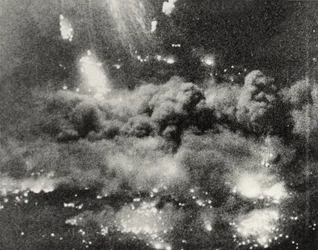 Photograph showing views of Berlin, including bomb damage, Germany, 1945